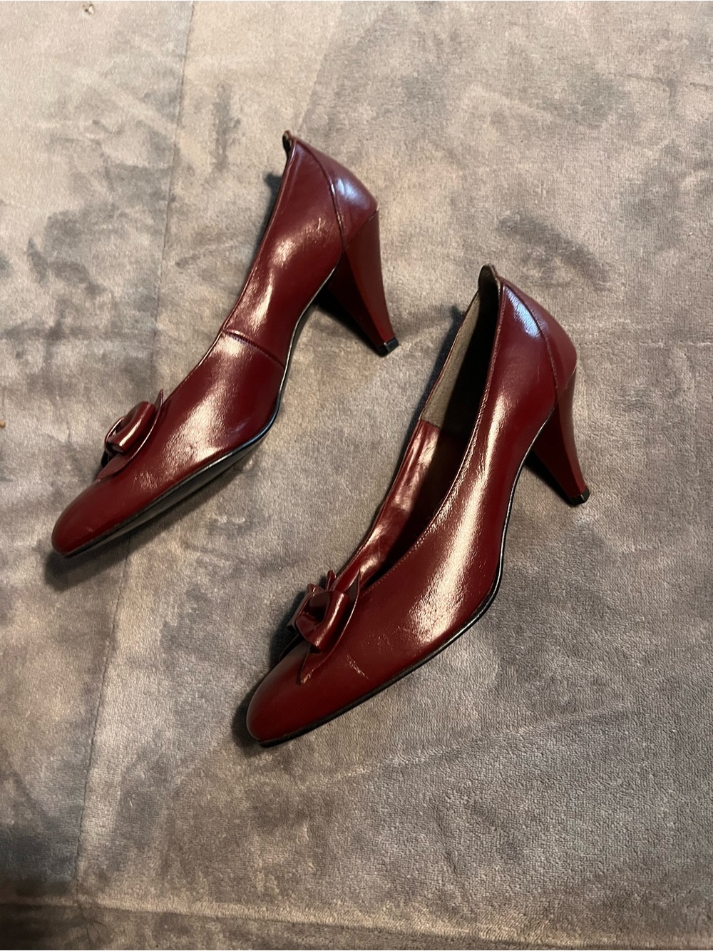 Women's Red Pumps, Borelli size 7 - Picture 4 of 6